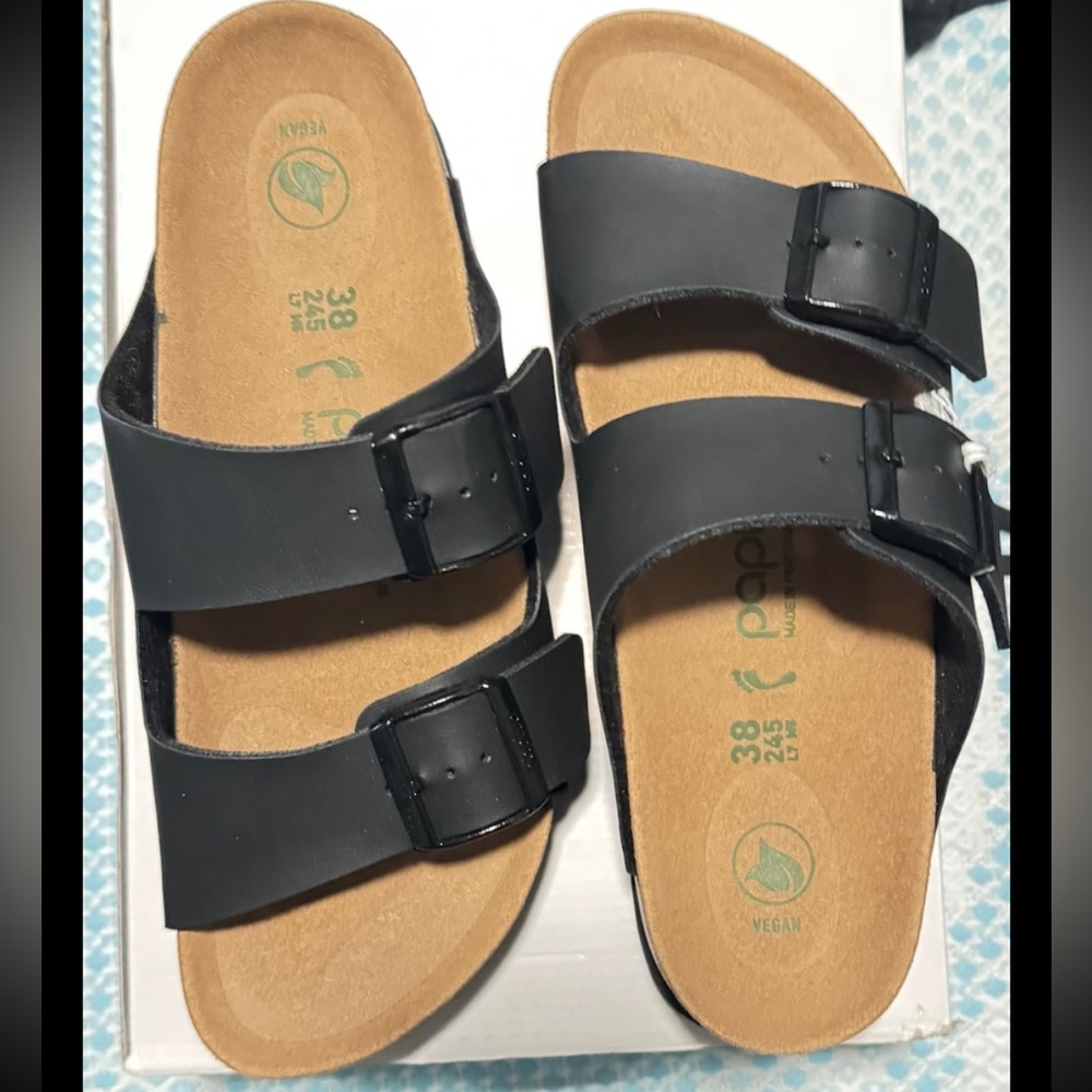 🛑 SOLD 🛑 BIRKENSTOCK
BLACK ARIZONA PAP FLEX PLATFORM
SIZE 38 - Picture 4 of 8